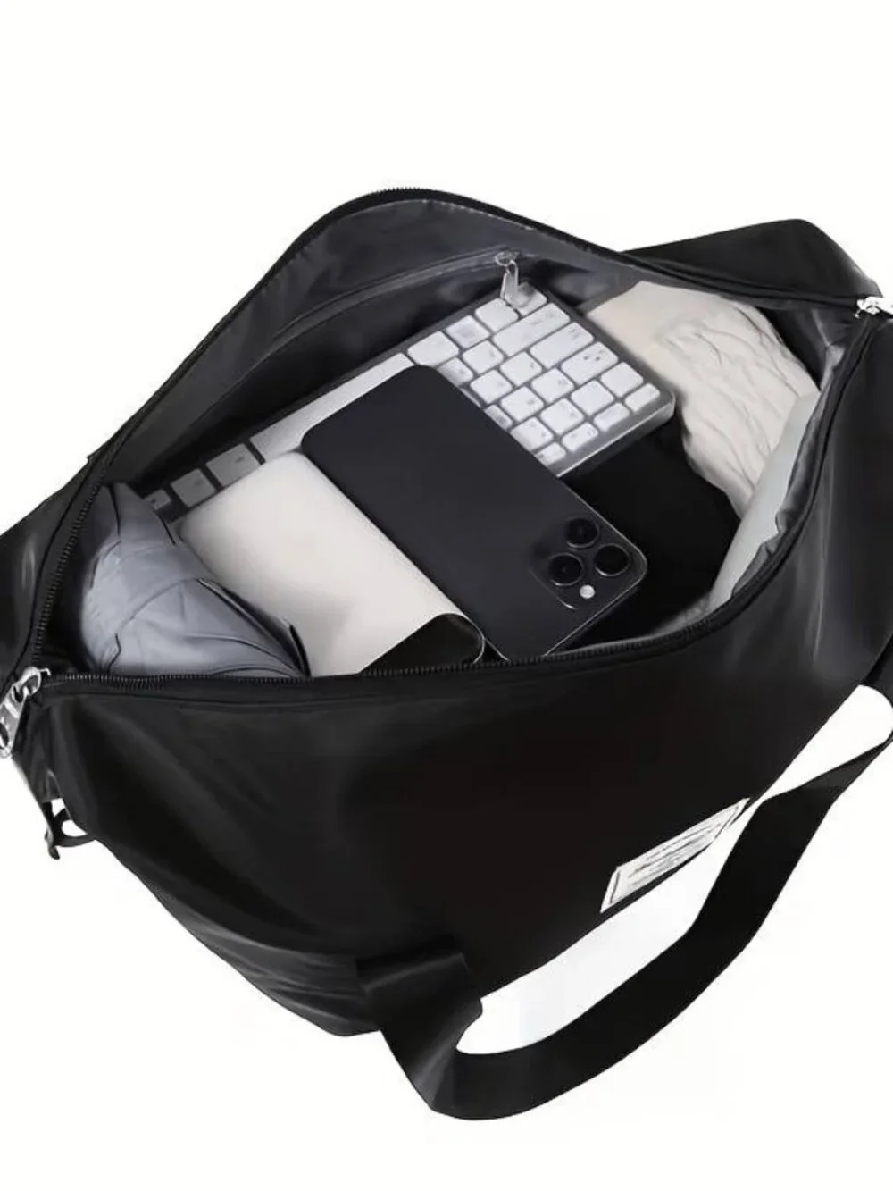 Expandable Rolling Travel Duffel Bag Detachable Spinner Oxford Cloth Carry On